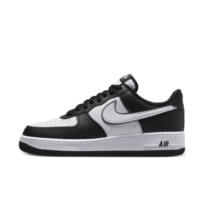 Nike air force white and black best sale